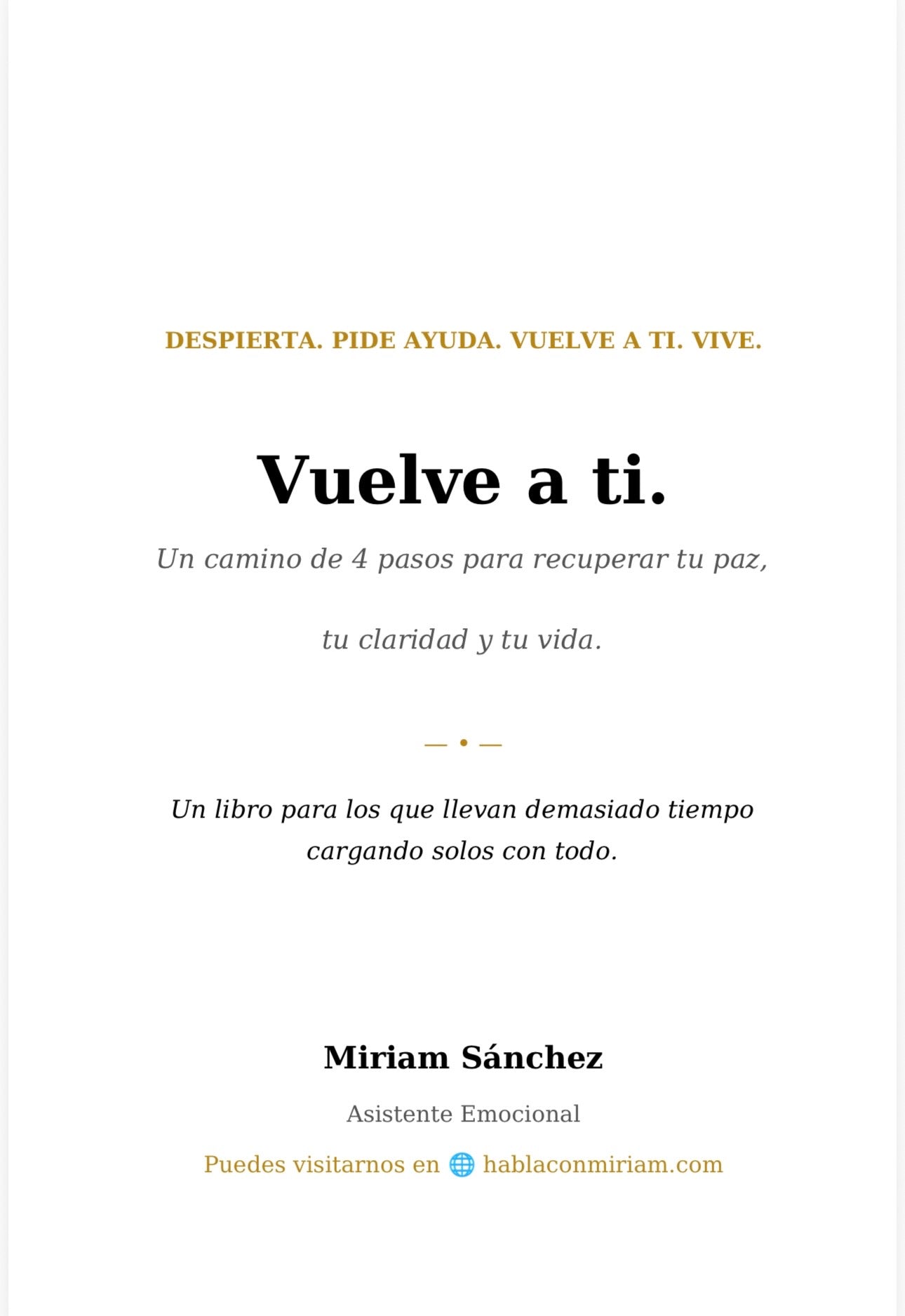 Vuelve a ti: Recupera tu esencia — ebook