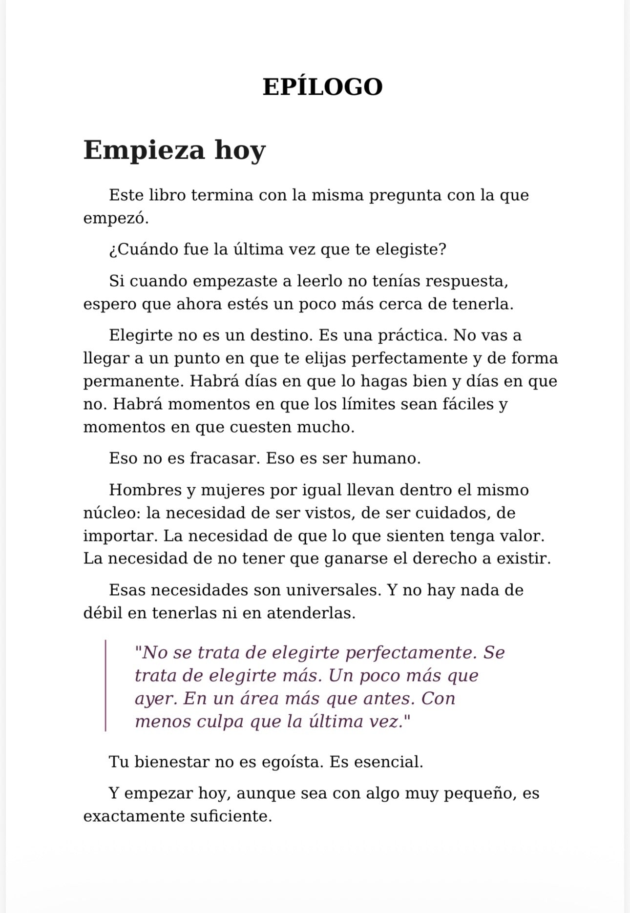 El poder de elegirte — Cómo ponerte primero sin culpa. —Ebook